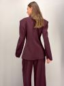 Marynarka ciemny fiolet burgund oversize