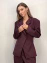 Marynarka ciemny fiolet burgund oversize