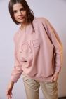 Różowa bawełniana Bluza LOVE róż 100% bawełna