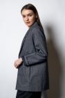 Wełniana Marynarka delikatna jodełka szara LOOSE and ELEGANCE 100% Wełny