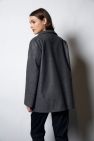 Wełniana Marynarka szaro-czarny sól i pieprz LOOSE and ELEGANCE 100% Wool