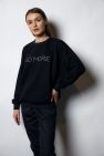 Damska Czarna 100% Bawełny Bluza OVERSIZE z napisem NO MORE
