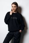 Damska Czarna 100% Bawełny Bluza OVERSIZE z napisem NO MORE
