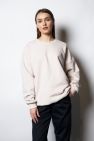 Damska Śmietankowa Bawełniana Bluza OVERSIZE gładka
