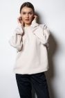 Damska Śmietankowa Bawełniana Bluza OVERSIZE gładka