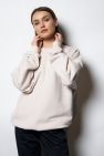 Damska Śmietankowa Bawełniana Bluza OVERSIZE gładka