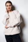 Damska Śmietankowa Bawełniana Bluza OVERSIZE gładka