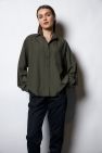 Koszula Jedwabna Khaki oversize My Style 50% jedwab 50 wiskoza