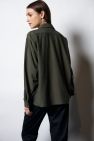 Koszula Jedwabna Khaki oversize My Style 50% jedwab 50 wiskoza
