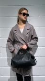 Duża skórzana czarna torba shopper bag i travel bag TRUE No 5