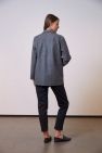 Wełniana Marynarka szaro-czarny sól i pieprz LOOSE and ELEGANCE Wool