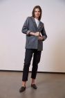 Wełniana Marynarka szaro-czarny sól i pieprz LOOSE and ELEGANCE Wool
