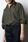 Koszula Jedwabna Khaki oversize My Style 50% jedwab 50 wiskoza