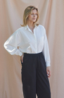 Biała lniana Koszula My Style