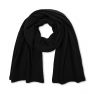 Wełniany Zimowy SZAL 100% wełny merino unisex czarny