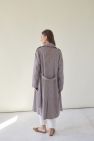 Oversizeowy stylowy przejsciowy Płaszcz wełna 100% z pagonami oversize w kratkę pepitkę brąz czerwień czerń 