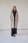Wełniany sweter 100% wełny merino czarny z okrągłym dekoltem oversize miły w dotyku
