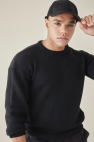 Wełniany sweter 100% wełny merino czarny  z okrągłym dekoltem  oversize (Kopia)