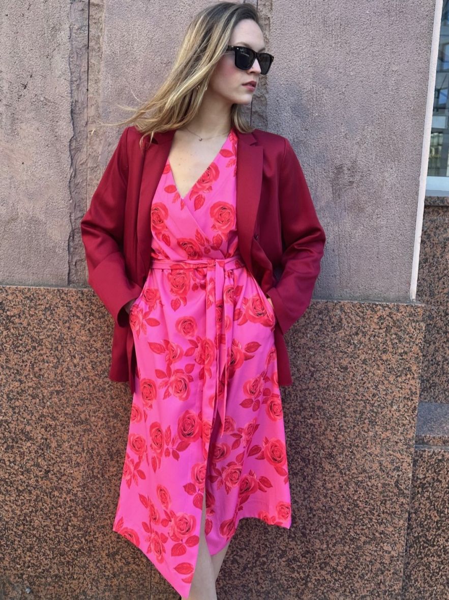 SHOP THE LOOK 4 - zestaw burgundowo-różowy