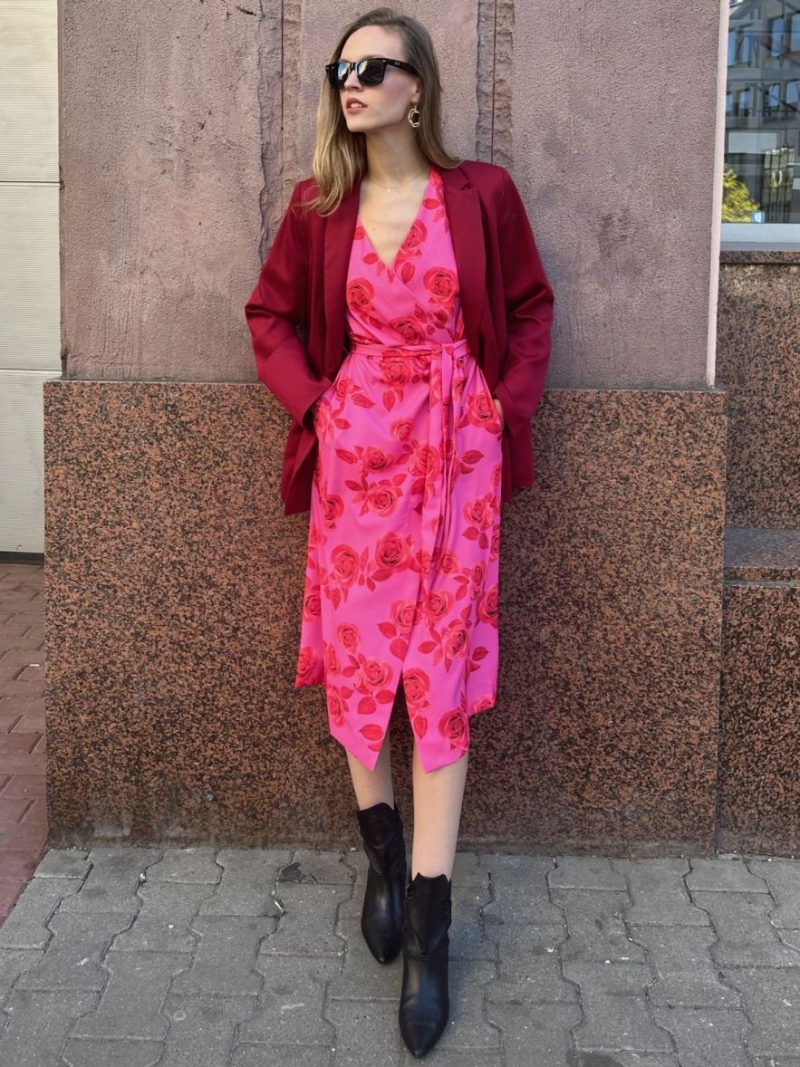 SHOP THE LOOK 4 - zestaw burgundowo-różowy