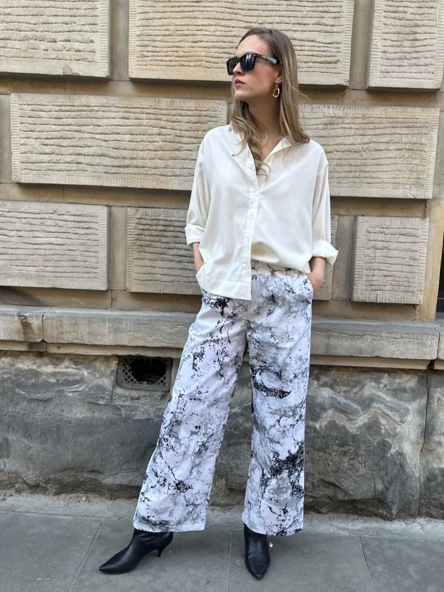 SHOP THE LOOK 2 - limitowane spodnie dżinsowe i biała koszula