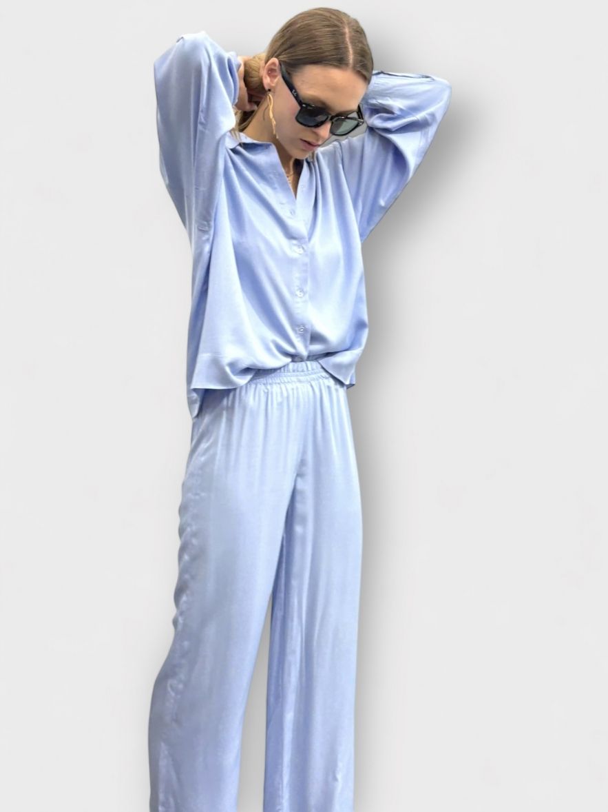 SHOP THE LOOK 10 - błękitna wiskoza