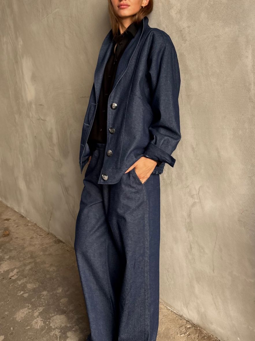 SHOP THE LOOK 14 - komplet ciemny dżins