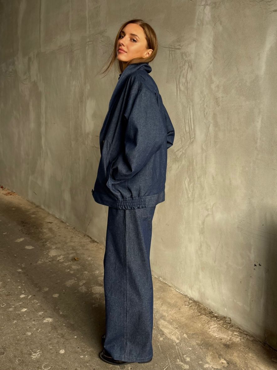 SHOP THE LOOK 14 - komplet ciemny dżins