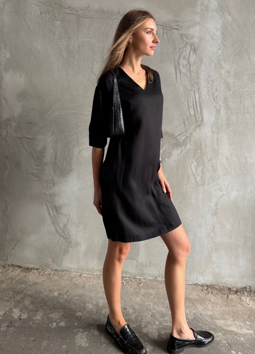 Czarna sukienka Classy czarna 100% tencel