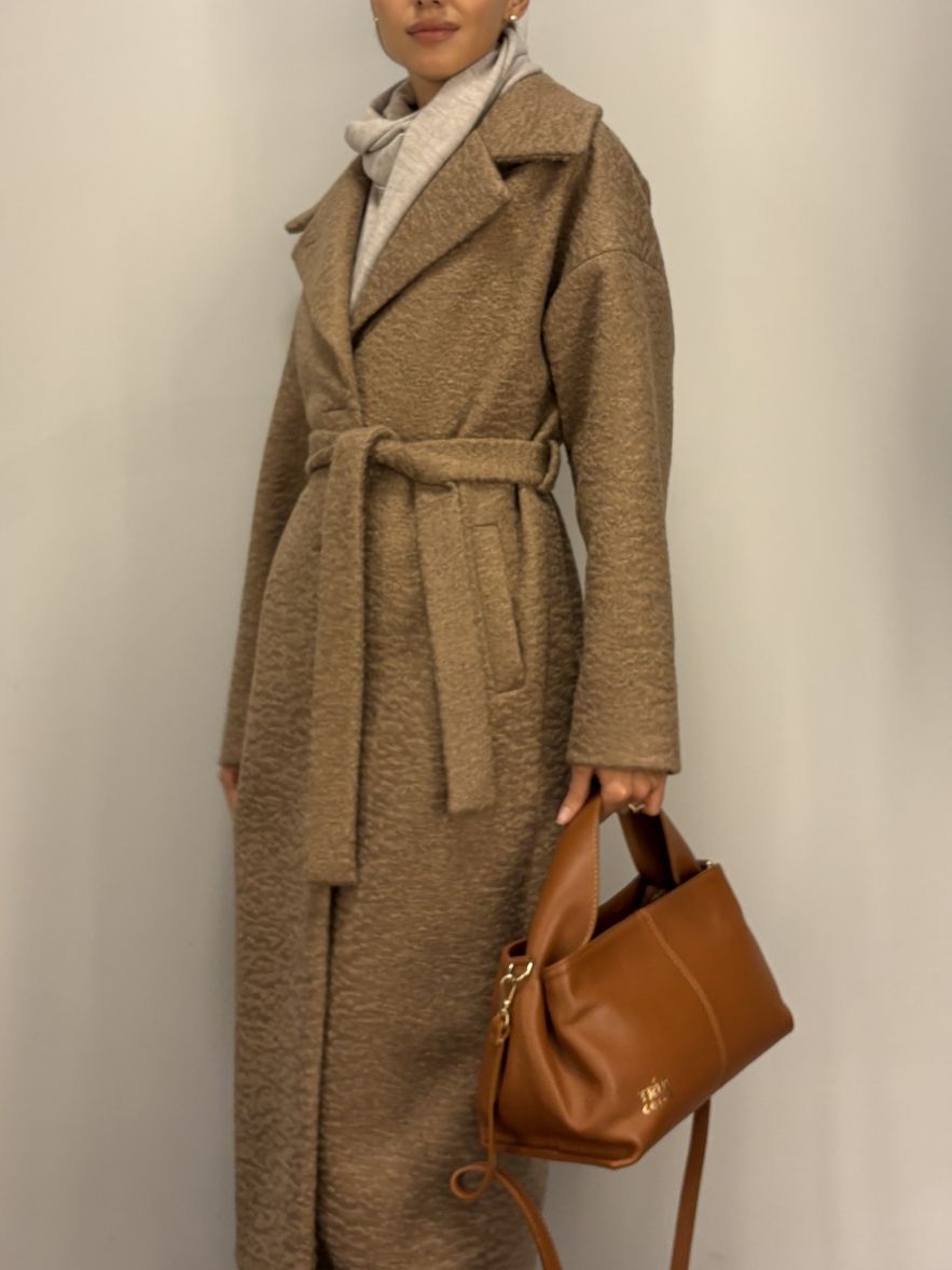 Skórzana camel koniak torebka kuferek 100% skóra naturalna