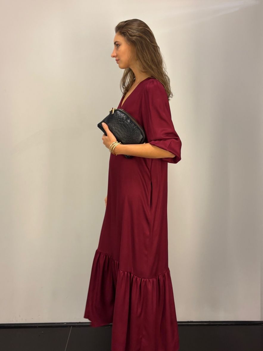 Skórzana mała torebka czarna ze złotym suwakiem krokodyl 100% skóra naturalna 