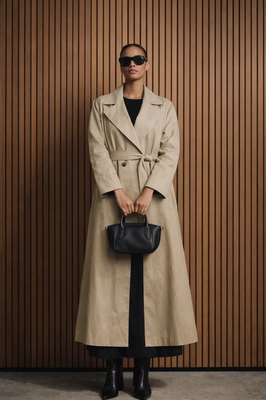 Czarna Skórzana torebka mała Z dwoma krótkimi rączkami i dodatkowym paskiem