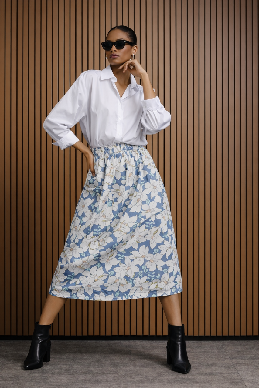 Koszula oversize biała My Style z włoskiej bawełny 100%